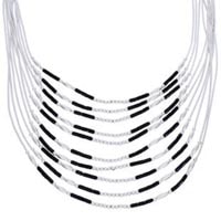 Onyx Liquid Silver Necklaces