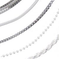 Plain Silver Chain Necklaces