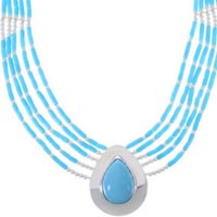 Turquoise Tear Drop Necklaces