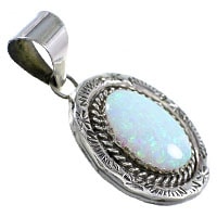 Opal Single Stone Pendants