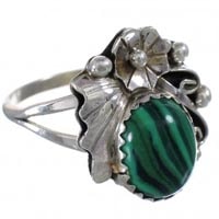 Malachite Stone Rings