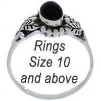 Onyx Rings Size 10 and above