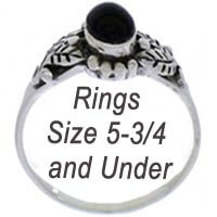 Onyx Rings Size 3 to 5-3/4