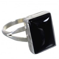 Onyx Navajo Rings