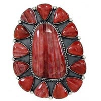 Red Oyster Shell Rings