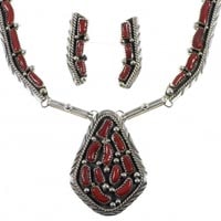 Sterling Silver Navajo Jewelry Set