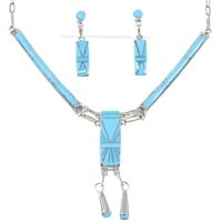 Turquoise Zuni Jewelry Set