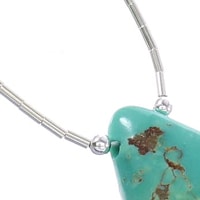 Turquoise Liquid Silver Tear Drop Jewelry