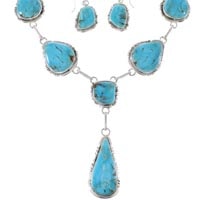 Turquoise Native American Tear Drop Jewelry